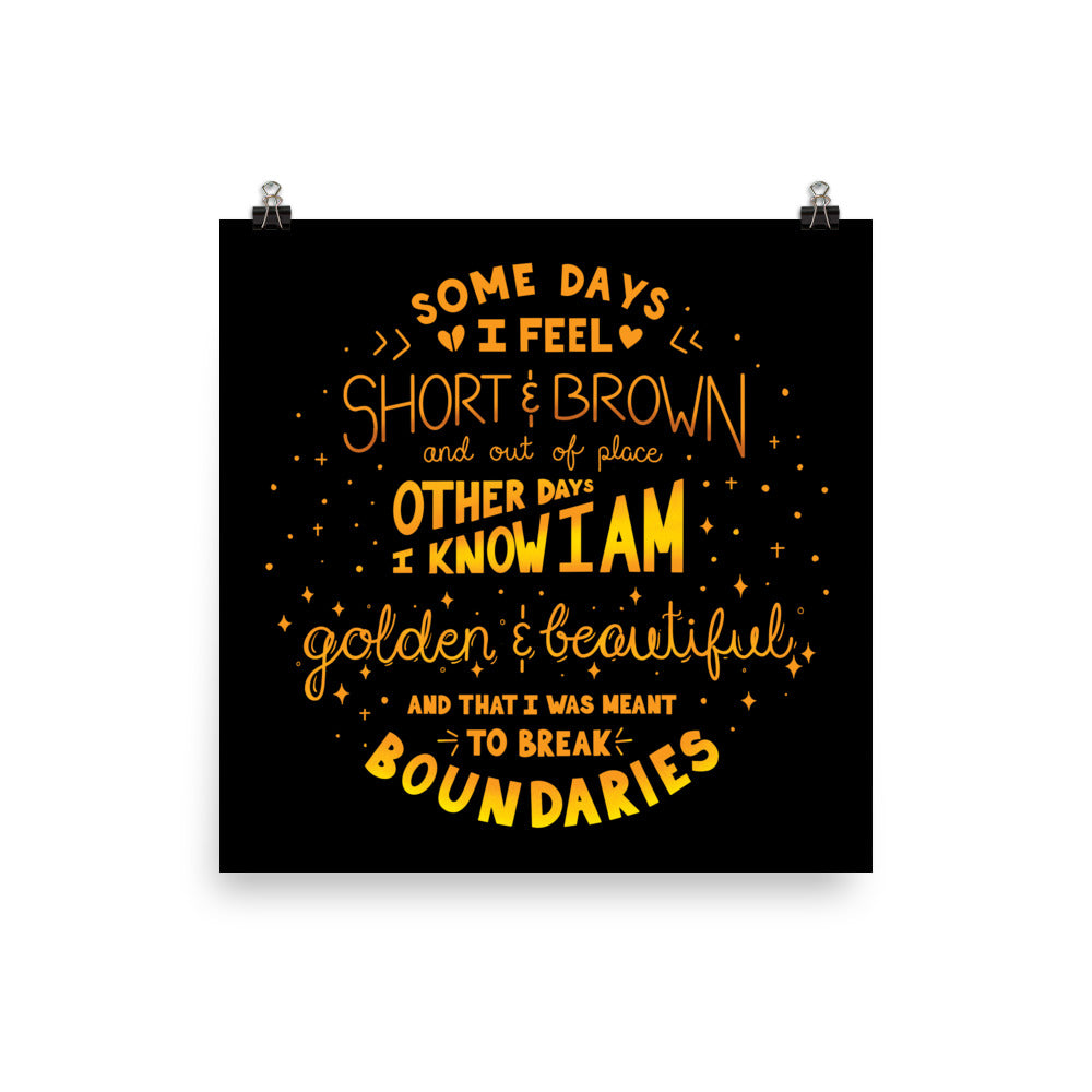 Golden & Beautiful Poster