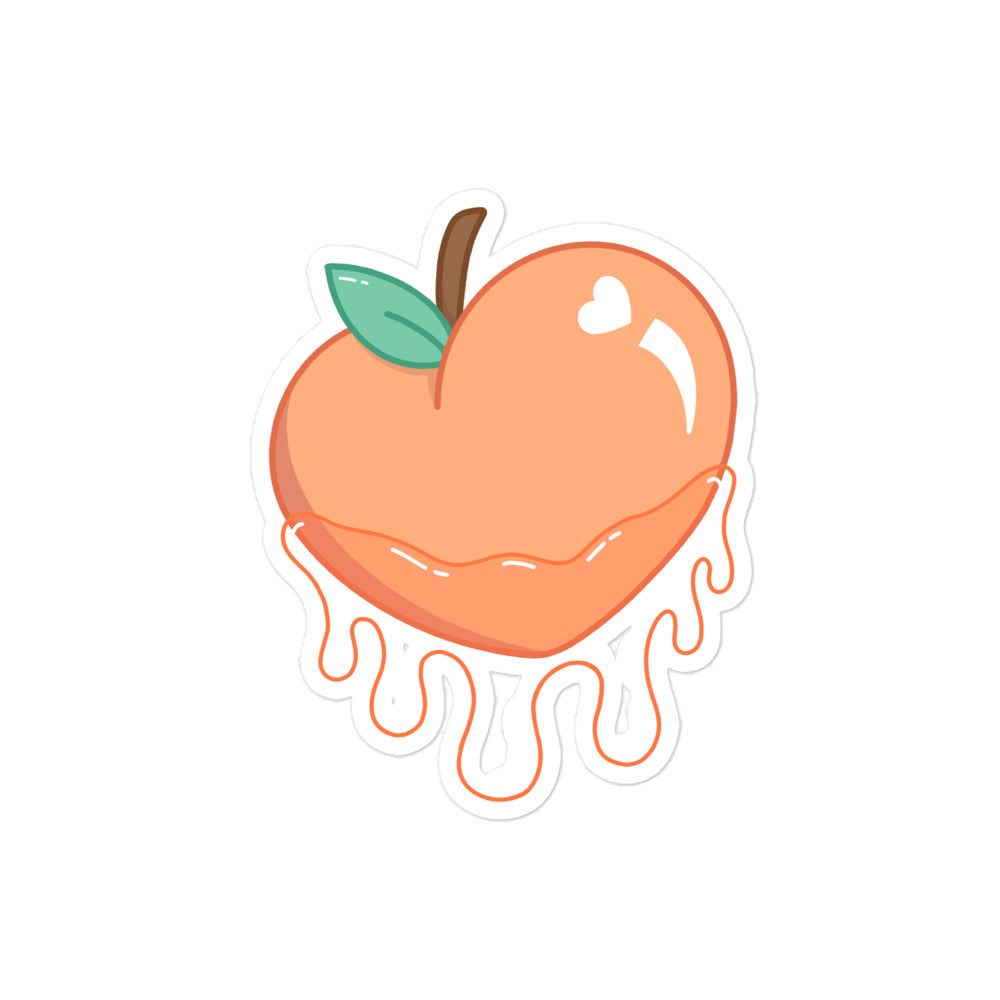 Peach Sticker